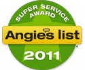 2011 Angies List Super Service Award Badge