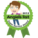 2012 Angies List Super Service Award Badge